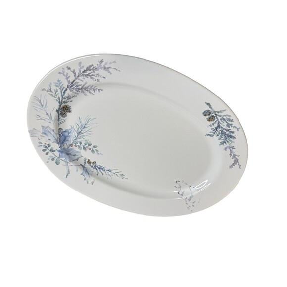Pfaltzgraff The Winter Frost Collection Oval Platter  295-016-00 In Original Box - Picture 1 of 9